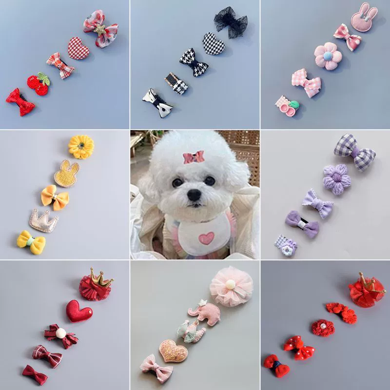 Заколки для волос для домашних животных Собачий маленький клип с потными волосами