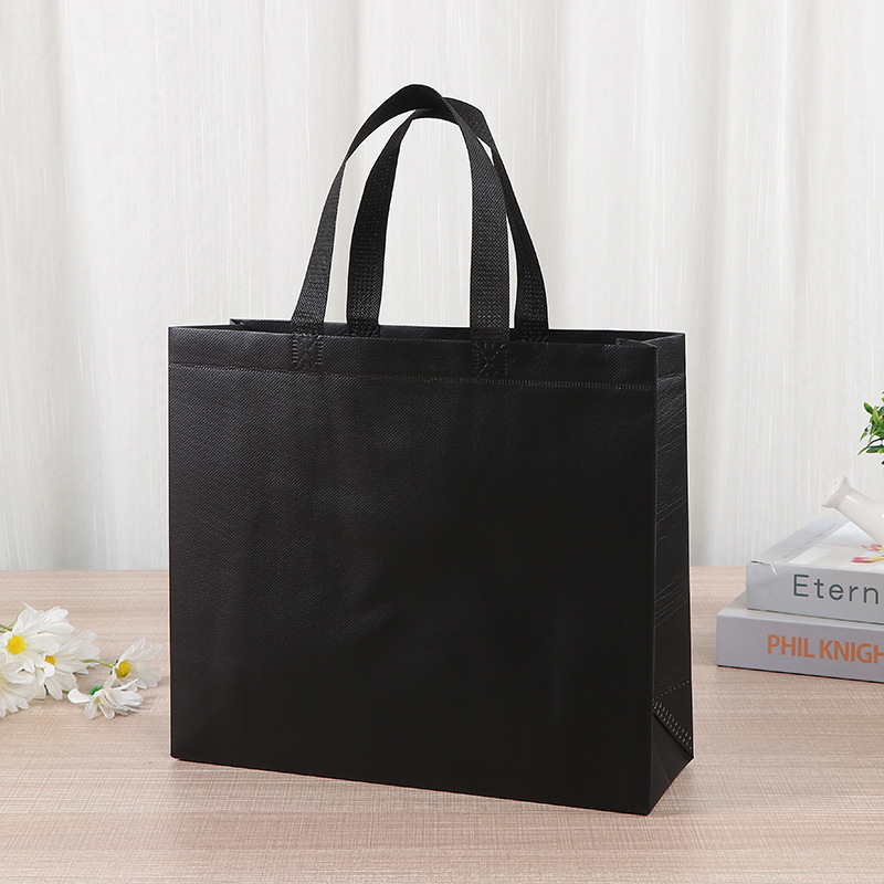 Bolsa de mano no tejida de color spot bolsas de compras de mano en blanco engrosadas logotipo publicitario impresas bolsas no tejidas image 10