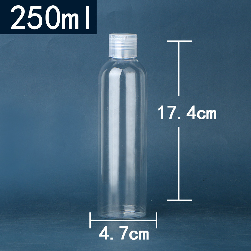スポット5-100ミリリットルフリップボトルpet透明プラスチック分注ボトル液体ローションボトル蝶蓋分注ボトル|undefined