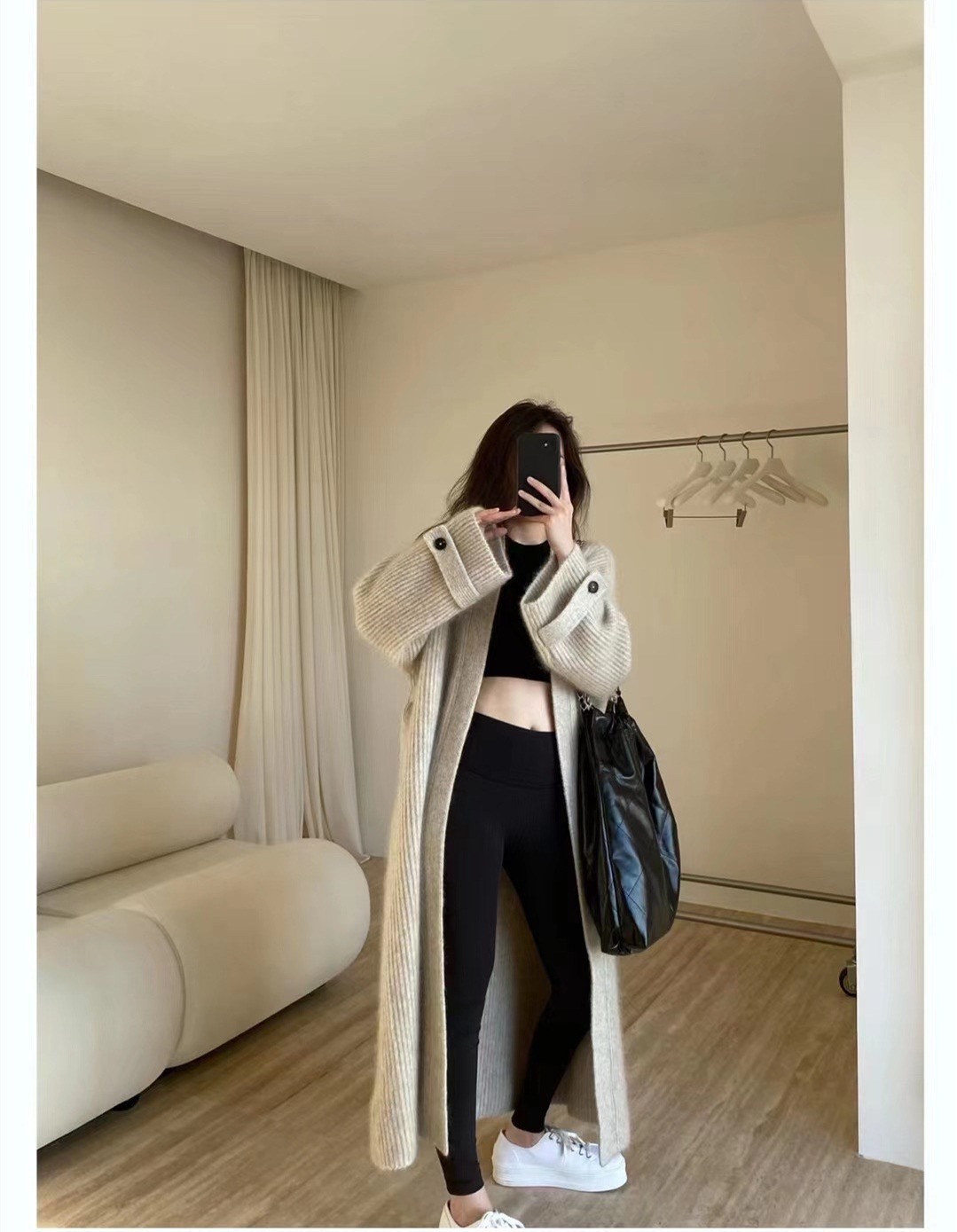 Holiday, Daily Occasion Collarless Neckline Wholesale Women's Elegant Solid Color Long Sleeve Button Sweaters & Cardigans