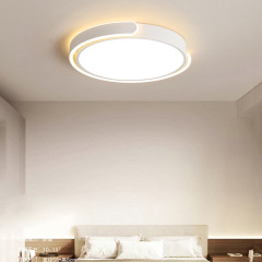 Main bedroom ceiling light, Nordic room pendant light C-shaped hug round luminaire, minimalist circular lighting, modern simple bedroom lamp