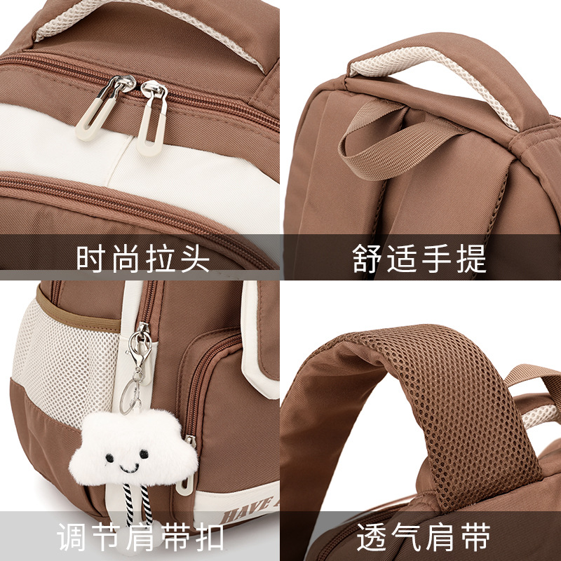 Peces naturales lindos orejas de conejo bolsas escolares de niñas niños de escuela primaria mochila de gran capacidad a prueba de robo