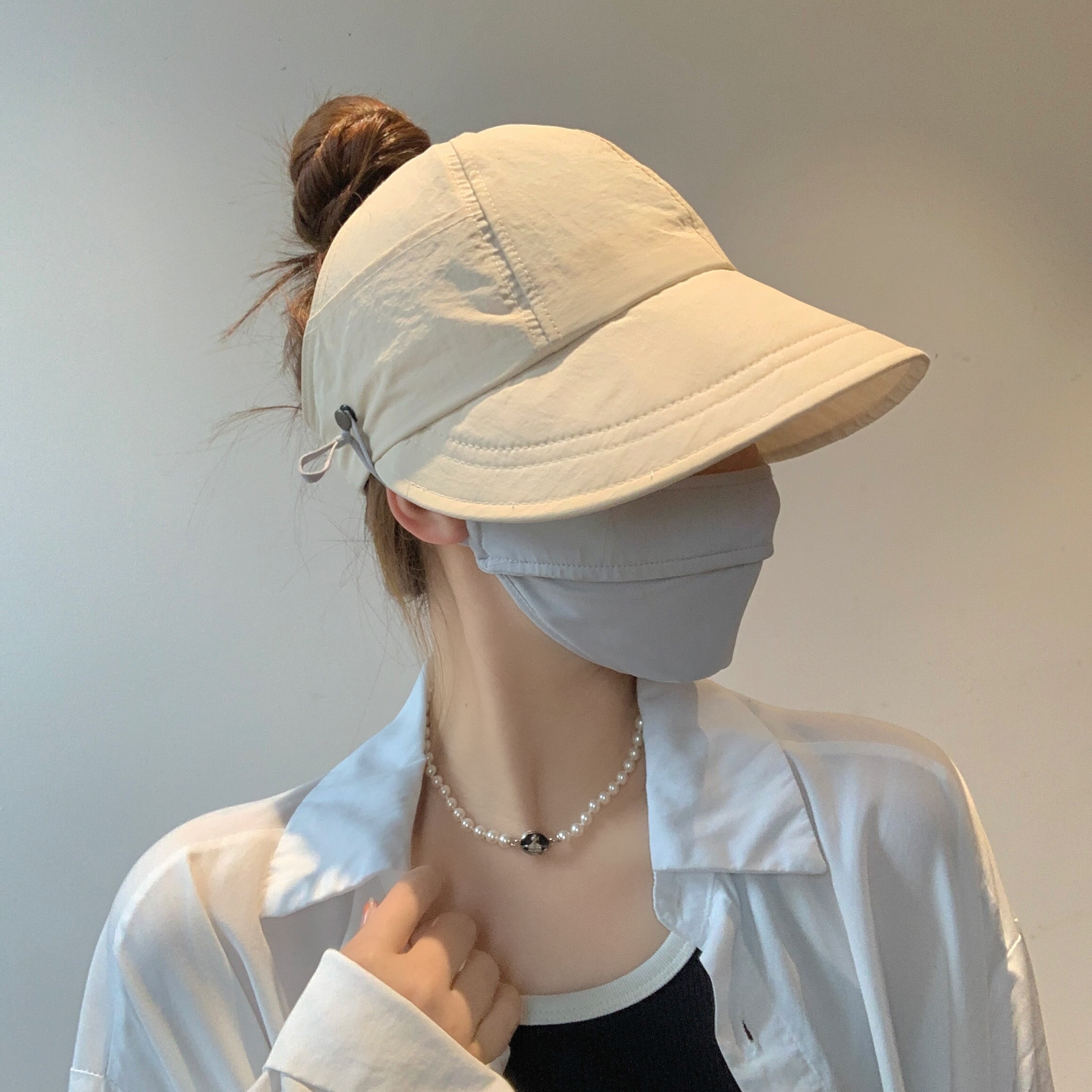 防晒帽女2025新款帽子速干薄款赵露思同款遮阳帽鸭舌太阳帽渔夫帽