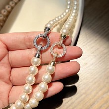 2024年新款倪妮同款施家珍珠项链女轻奢小众高级感颈链送女友礼物