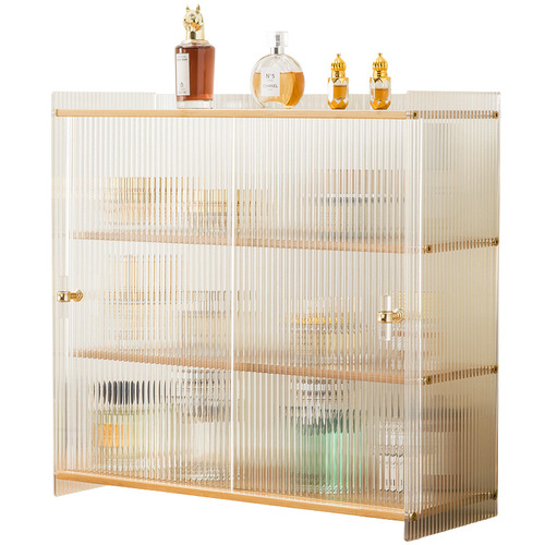 Cosmetic storage box desktop dustproof dressing table skin care product lipstick storage rack transparent acrylic organizing box cabinet