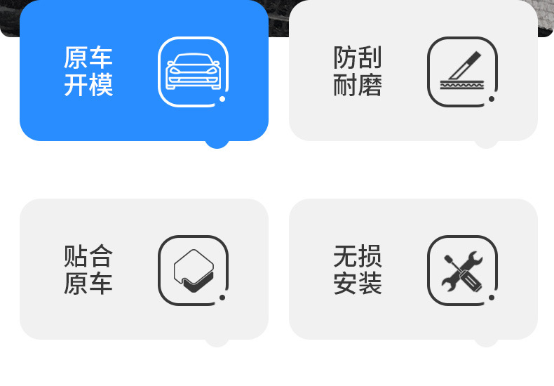 Suitable for Tesla Model Y Special Car-Specific Rearview Mirror Anti-Collision Strip, Original Car Color Modification, Anti-Scratch and Anti-Scuff