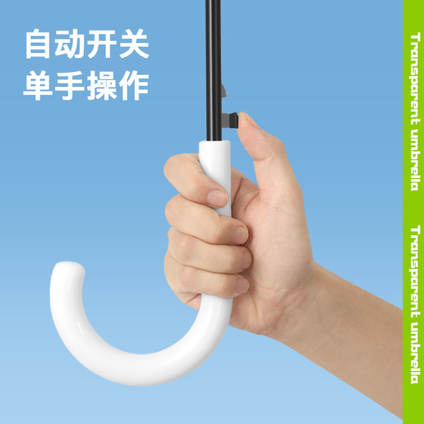 Automatic solid color fresh umbrella