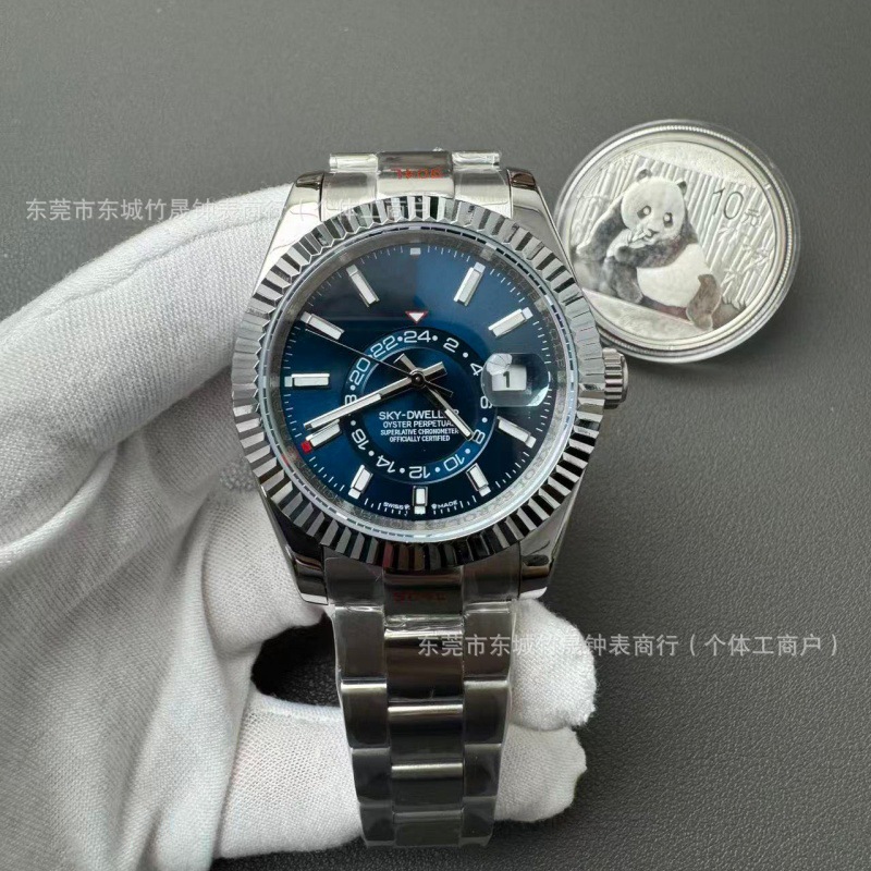 AA transfronterizo al por mayor submarino automático reloj mecánico de acero nocturno registro de correa de acero Lu Shi Ditona estación de suministro occidental image 33