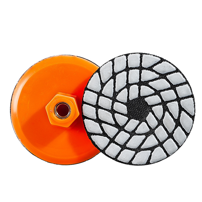 Amoladora angular de una pieza engrosada, hoja de pulido, hoja de pulido, pieza de pulido de baldosas, tres piezas superiores, hoja de pulido de diamante