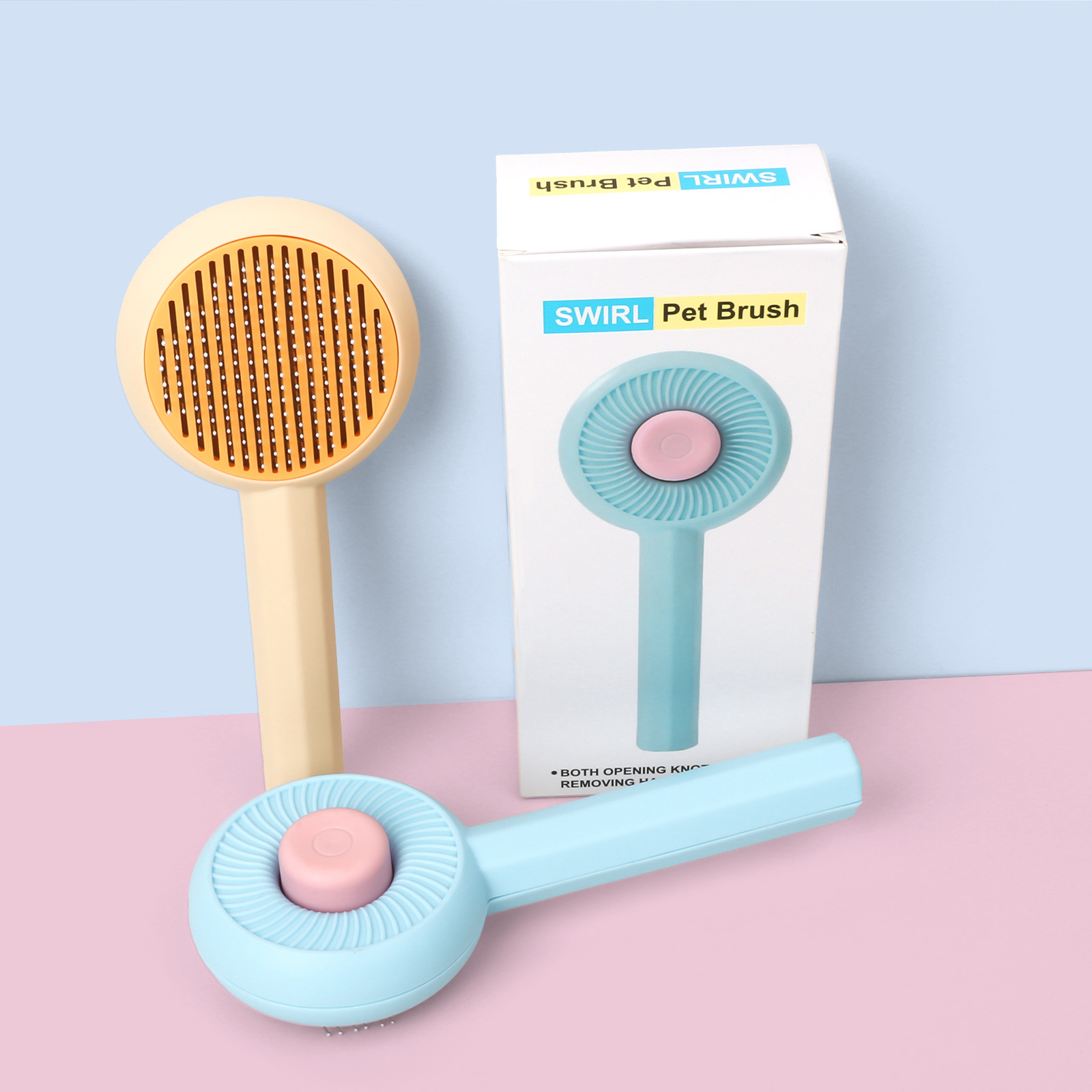 밀크 옐로우-팬 자체 청소 바늘 빗