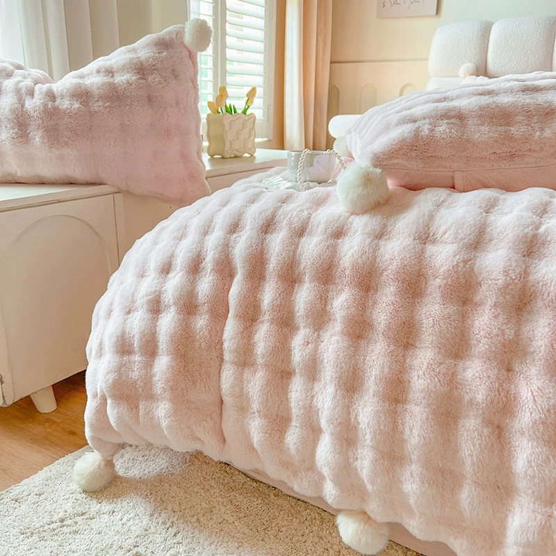 Keep warm coral double-sided set, 4 piece set, 2023 collection