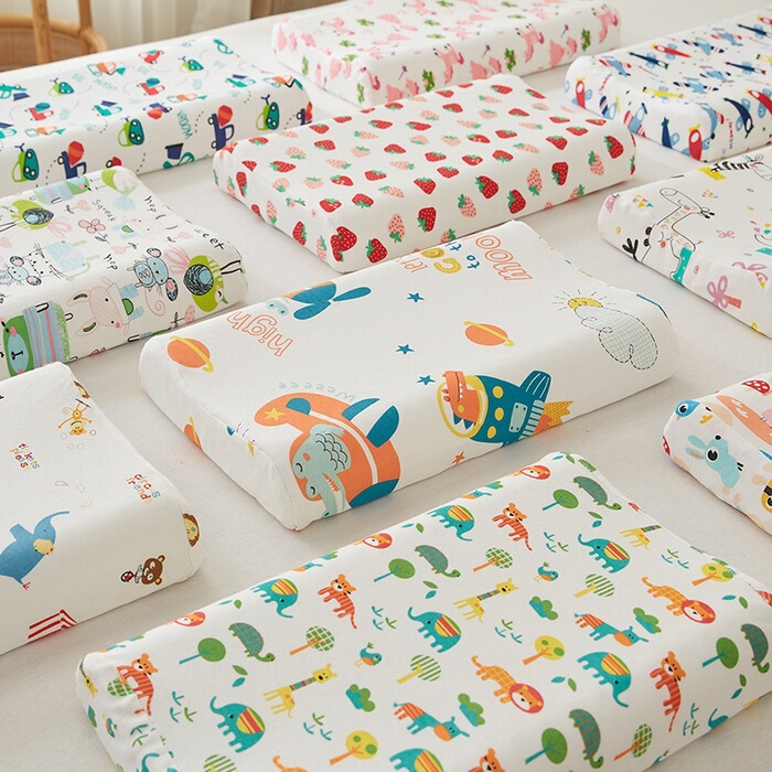 Thailand Natural Children Latex Pillow Cartoon Pupil Pillow Cotton Baby Single Dormitory Wholesale