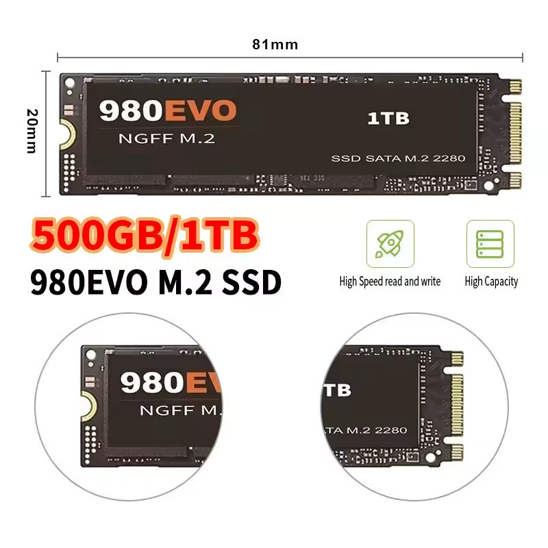 Кроссбордер ноутбук M.2 твердотельный накопитель SSD 2280 твердотельный накопитель настольный 1ТБ 2ТБ 4ТБ