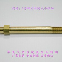 1分*4寸封闭式小咀细|模具水咀|封闭式模温机接头|快速铜水咀
