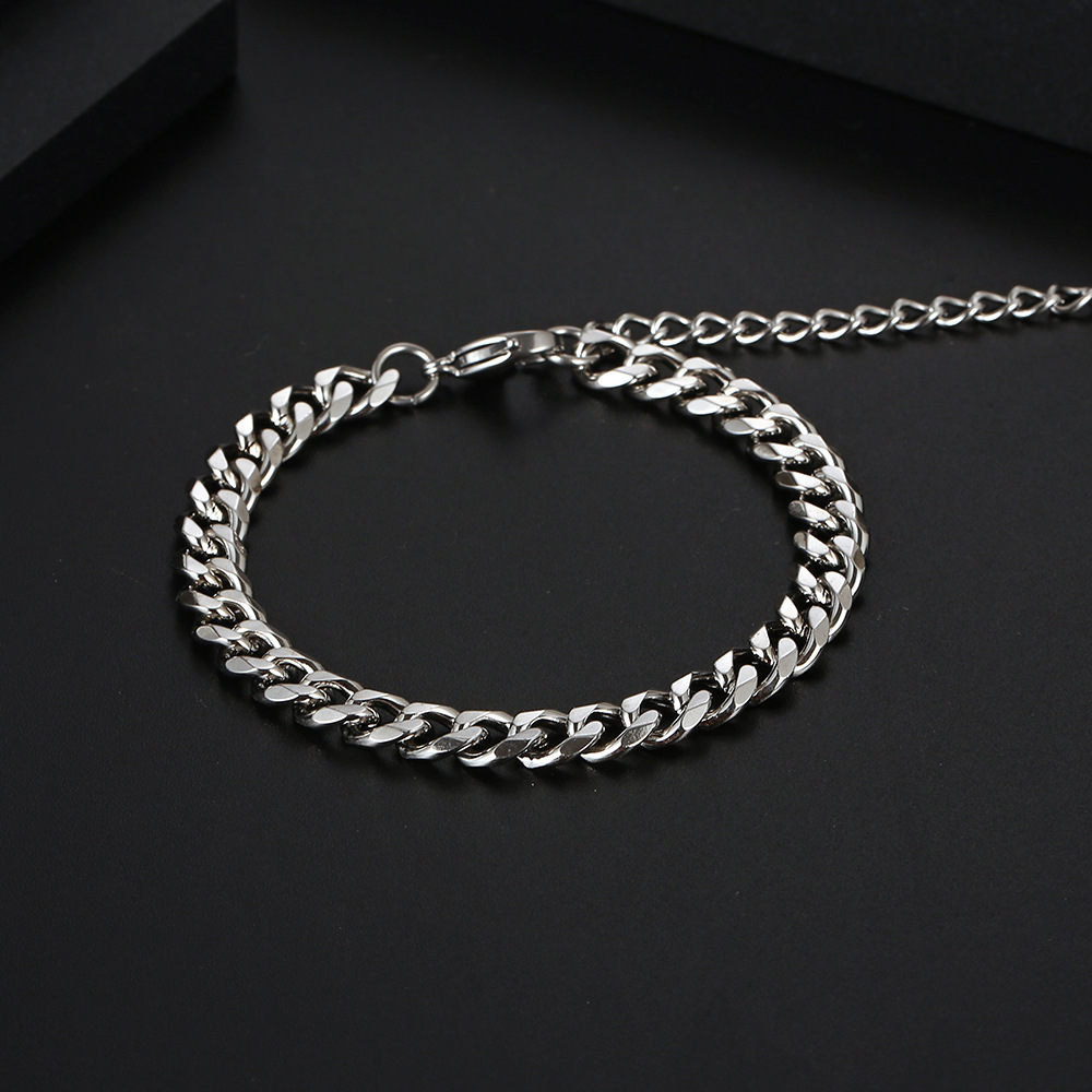 IMI男士手链男款高级感小众简单大方痞帅手环钛钢男生手饰潮YL616