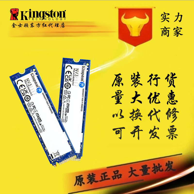 Kingston Ssd Solid State Drive Nv3 250G500G1T2T Desktop Notebook M.2 Interface Nvme Protocol