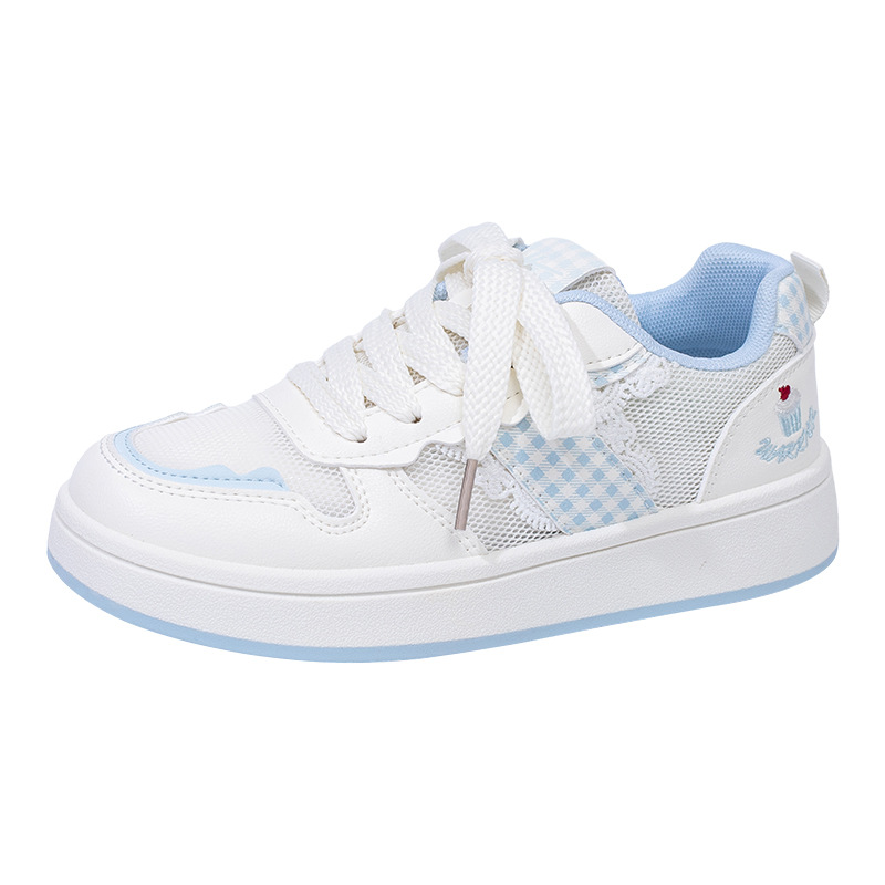 HuiLi estilo coreano vino rojo simple skate 2026 nuevos zapatos de suela gruesa estudiantes vigorosos encaje dulce zapatos de mujer simple