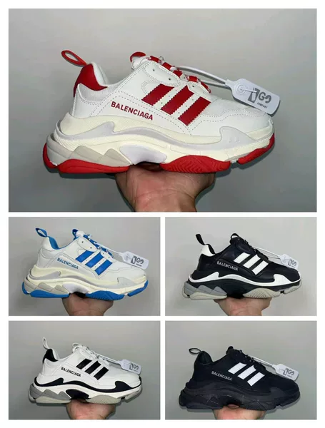 Direct cross-border supply of Paris first-generation co-branded chunky sneakers with thick soles, height-increasing, retro, trendy, fashionable, casual unisex sneakers