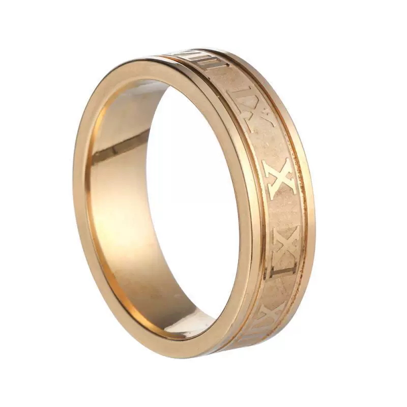 Ring stainless steel, small design jewelry, brand accessory, 6mm, does not fade, wholesale