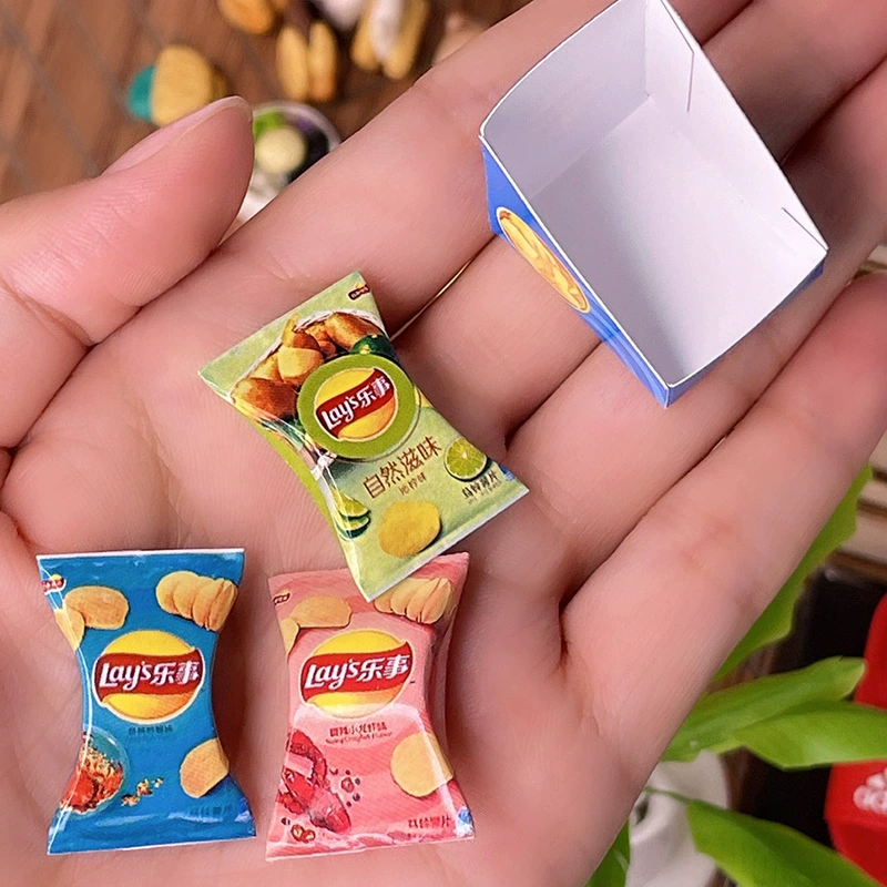 Реалистичный маленький кукольный дом, картофельные чипсы, игра в еду, масштаб 1:12