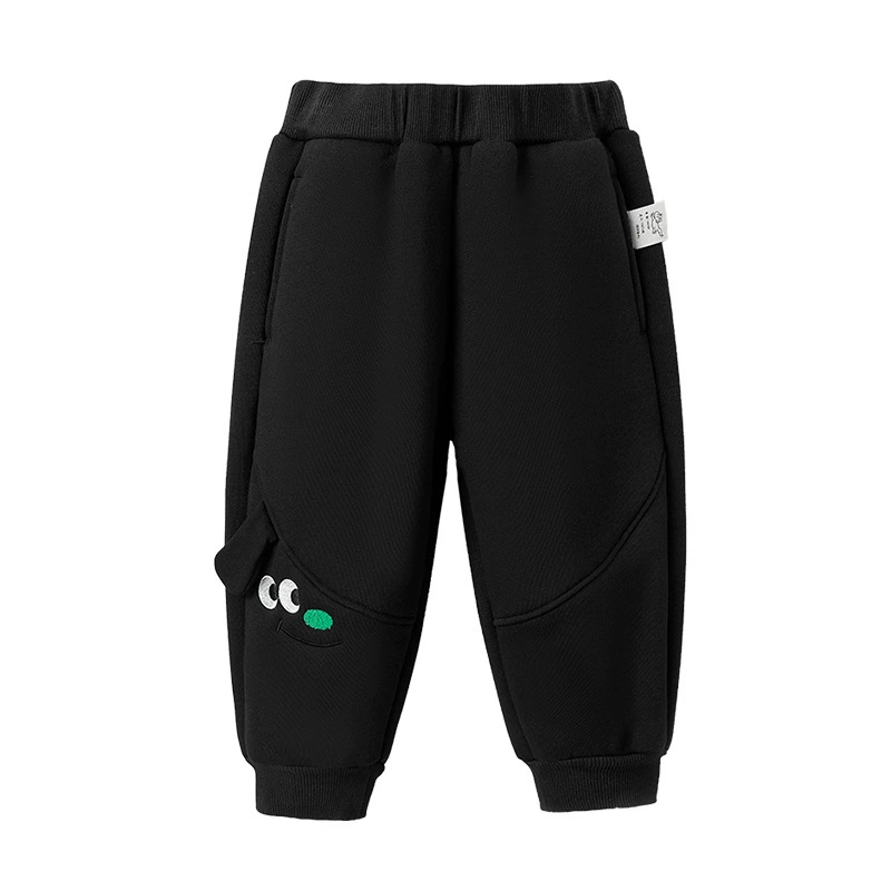 Demi-season children's keep warm trousers for boys, increased thickness