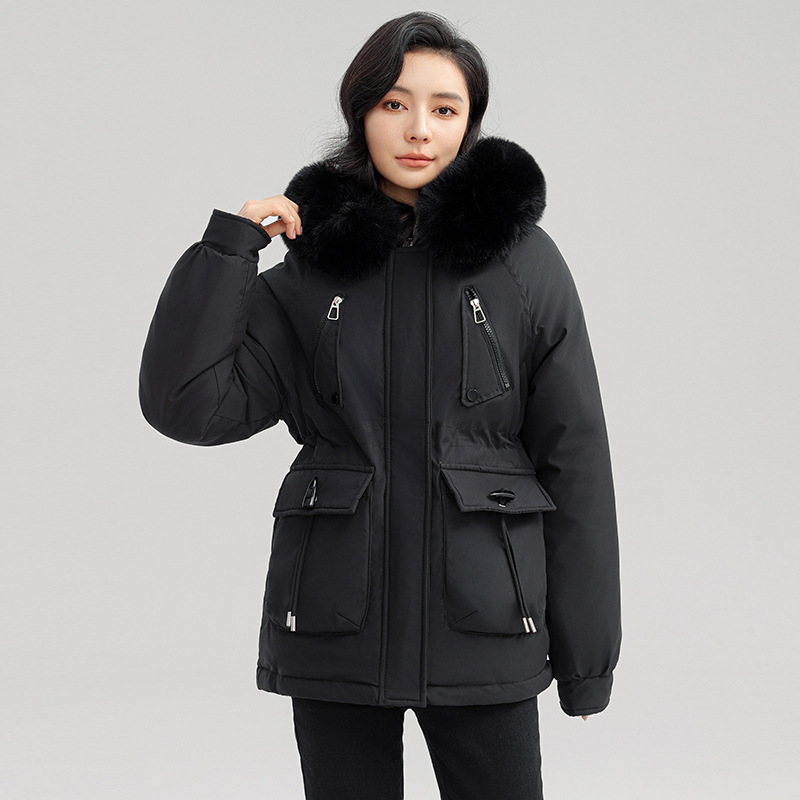 Paquiao mujer ropa de algodón de invierno nuevo estilo coreano suelto chaqueta de algodón interior de terciopelo grueso chaqueta de algodón