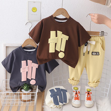 女宝宝夏装0-1-2-3岁韩版男孩衣服中小童套装短袖夏季婴儿童装潮4