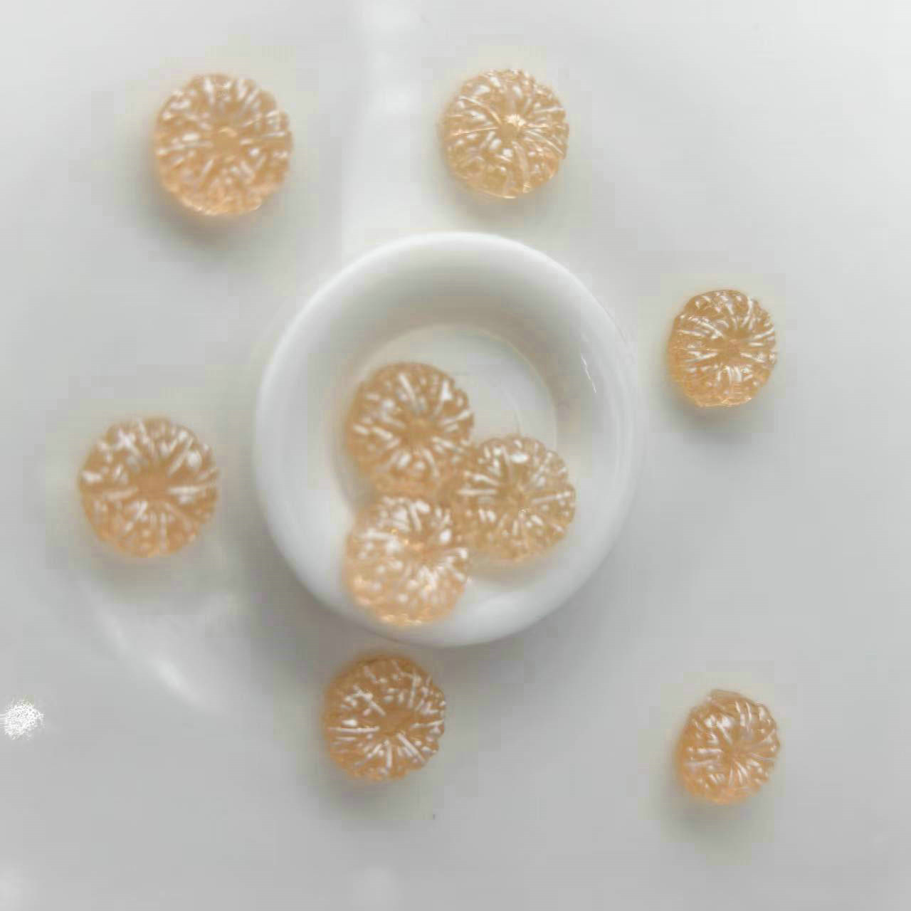 食玩美甲饰品diy橘子批发手机壳发夹发饰头饰上的配件0007