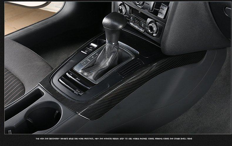 Suitable for Audi 09-16 A4L/A5S4S5Q5SQ5 gear panel decoration sticker central control gear frame interior trim