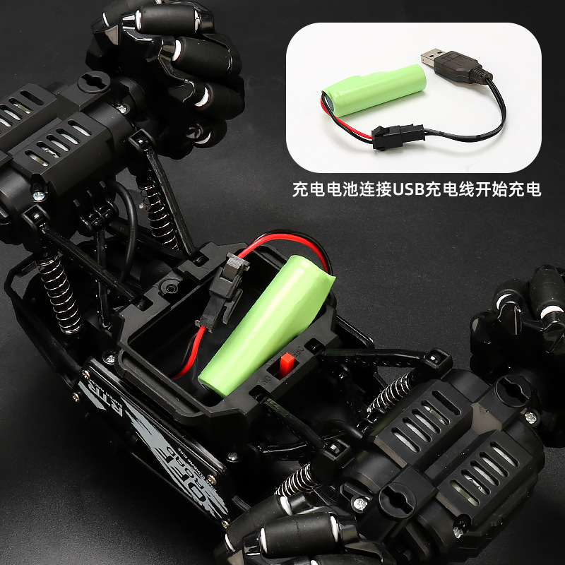 Aleación de control remoto para niños vehículo todoterreno lateral de deriva de alta velocidad vehículo de escalada recargable luz de control remoto automóvil juguetes para niños