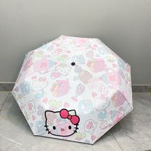 hellokitty全自动雨伞女晴雨两用高颜值黑胶防晒太阳伞可爱凯蒂猫