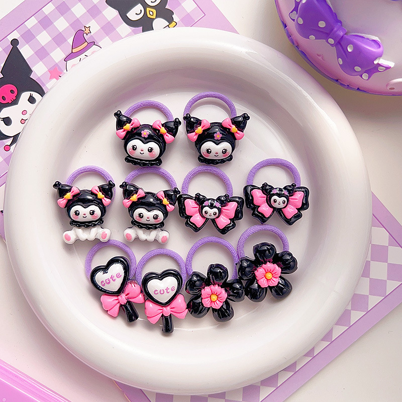 Anillo de cabello para niños Kulomi niñas bebés Sanli Anillo de cabello para dedo niñas de alta elasticidad no lesionar banda de goma