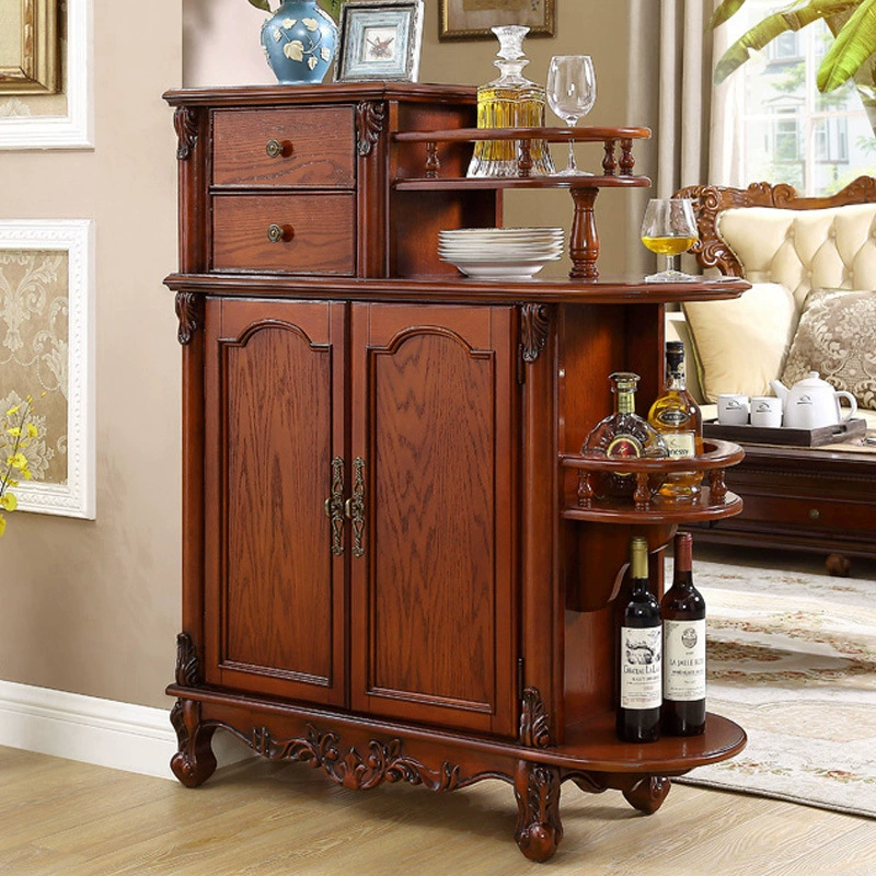 Американский solid wood винный шкаф-поделение для гостиной, прихожей, двойной стилистики европейский стиль, прихожая, ветеринар