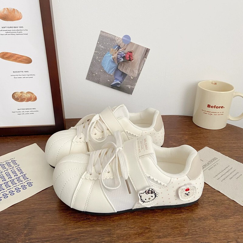 Cute Cartoon Breathable Sneakers for Women, 2026 New Summer Shoes, Mesh Versatile White Shoes, Flat German Training Shoes Cute Cartoon Breathable Sneakers for Women, 2026 New Summer Shoes, Mesh Versatile White Shoes, Flat German Training Shoes