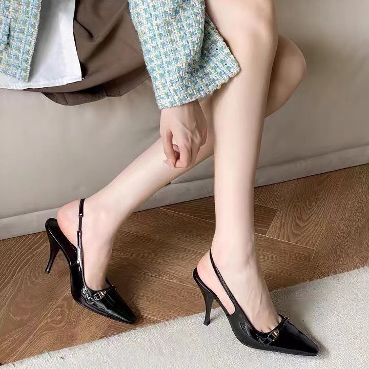 High heels pointed-toe stiletto heels