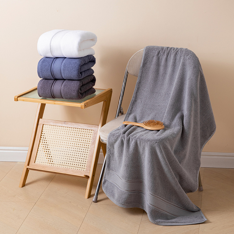 Saugfähiges Badetuch Aus Reiner Baumwolle Für Damen Und Herren_voghion.com