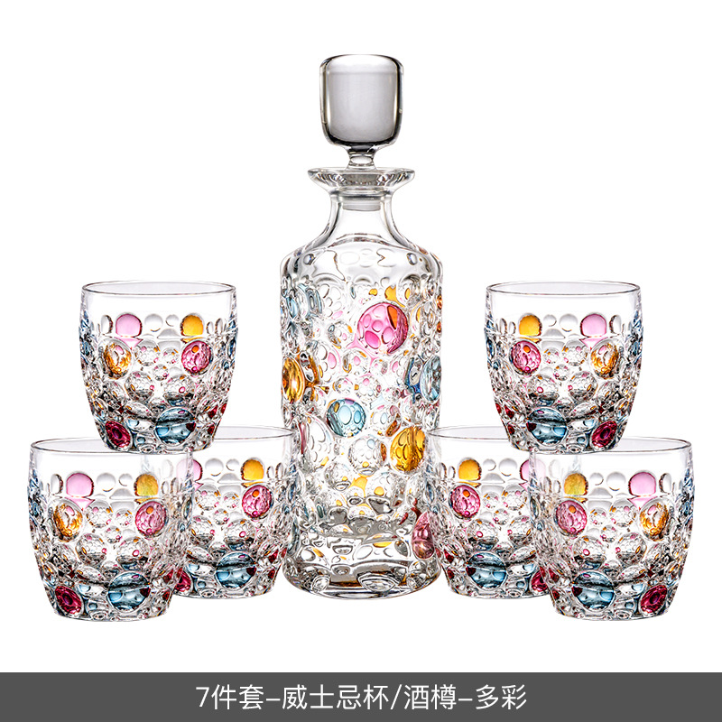 Lexus original checo de color burbujeante taza de whisky de color puro y lujoso botella de cristal sin plomo image 15
