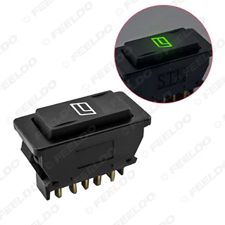 12V 24V5针汽车通用电动窗单开关  电动车窗开关 车窗升降器开关