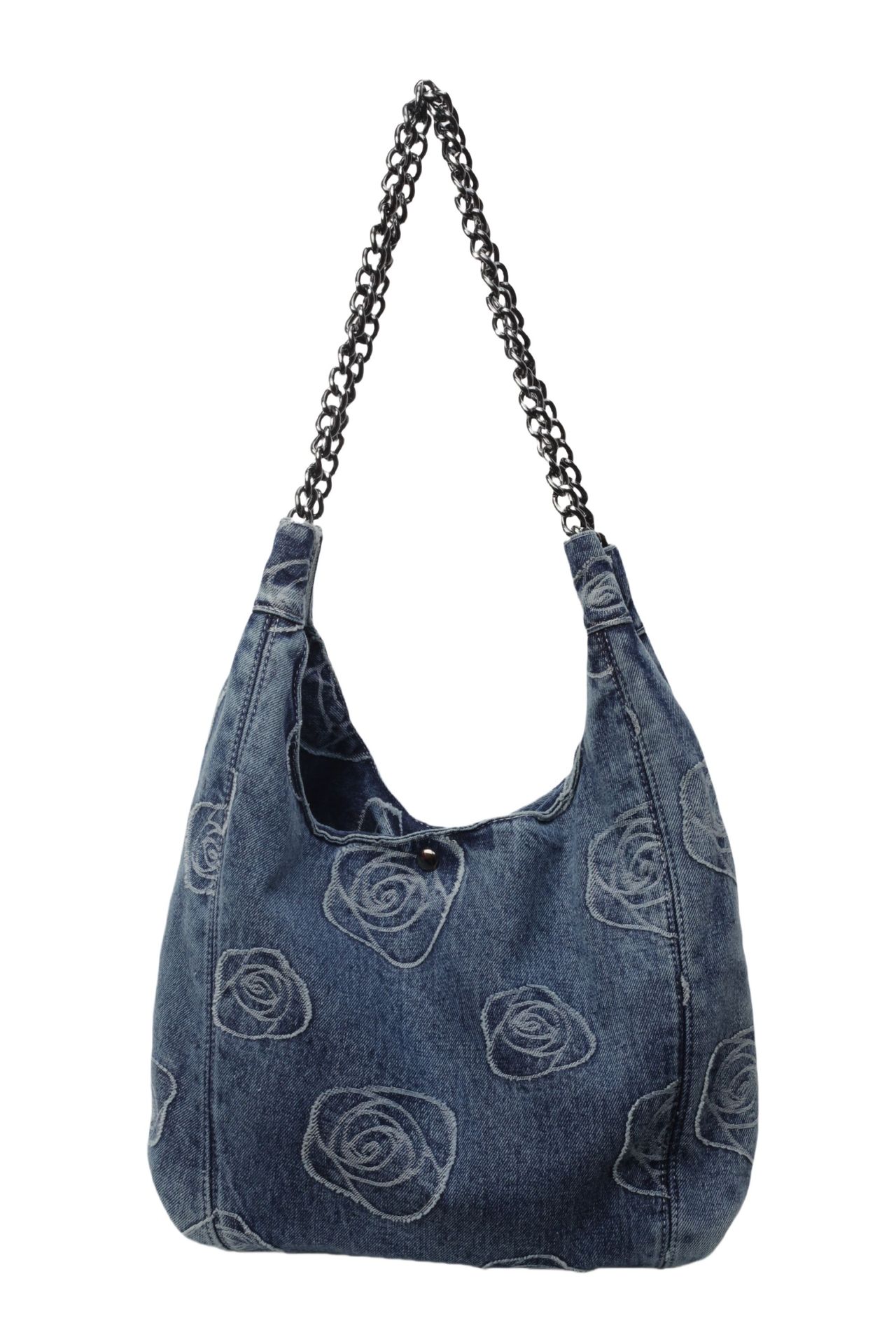 2024 nuevo estilo bolso de mezclilla mujer casual bolso de todo fósforo tendencia de moda bolso de hombro ligero y simple al por mayor