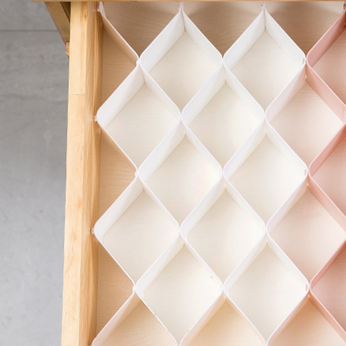 Drawer Storage Divider Dormitory Wardrobe Partition Honeycomb Socks Underwear Storage Grid Dressing Table Organizer Box