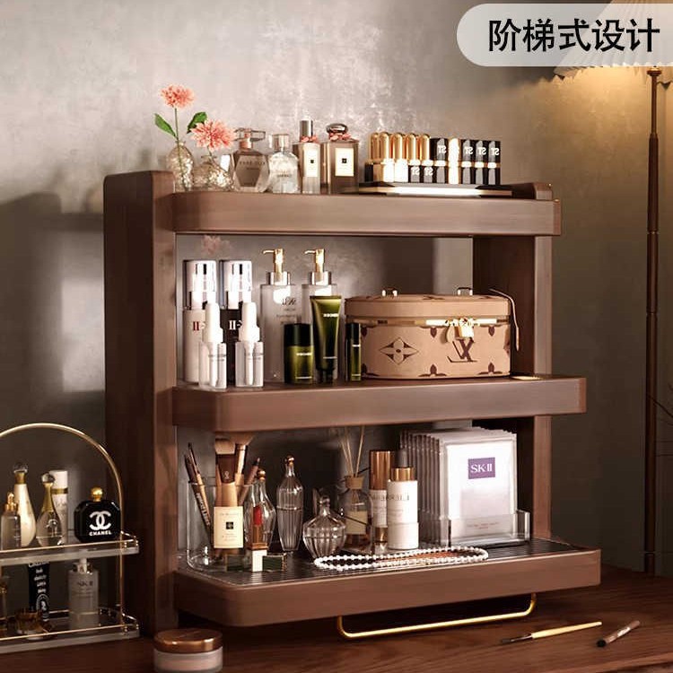 Soporte de almacenamiento de nogal negro Soporte para tazas de madera maciza Soporte para tazas de agua de escritorio Máquina de café Soporte para almacenamiento de tazas Gabinete de exhibición