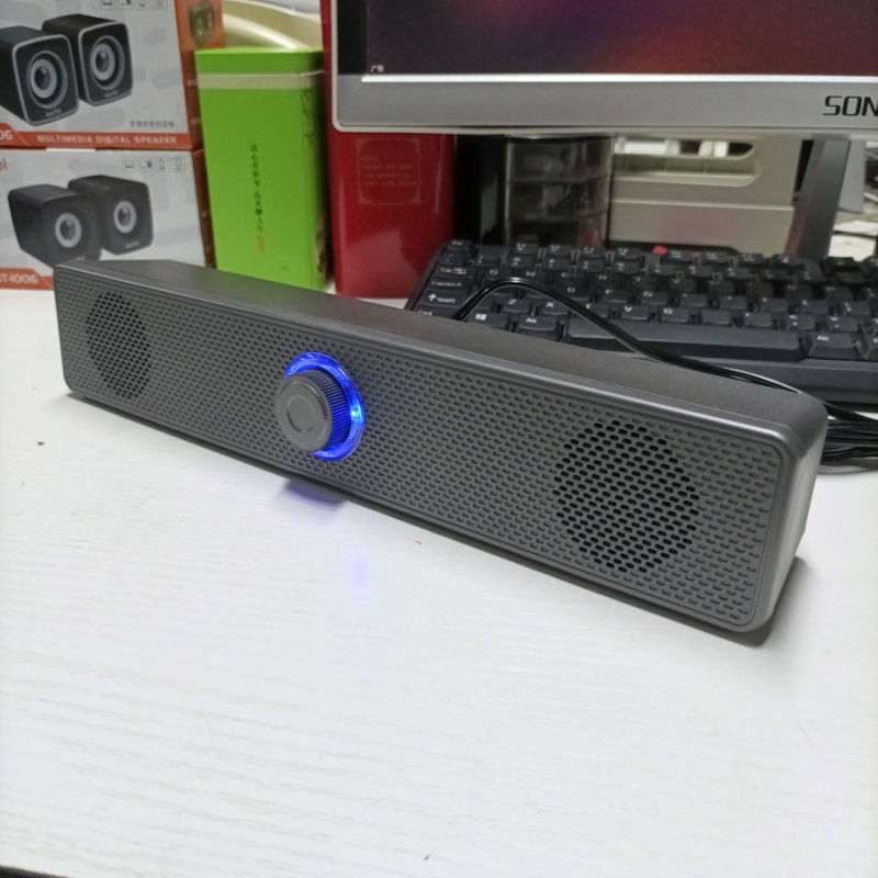 Tarjeta de sonido de computadora de escritorio subwoofer de sonido bluetooth altavoz alto volumen cable USB portátil