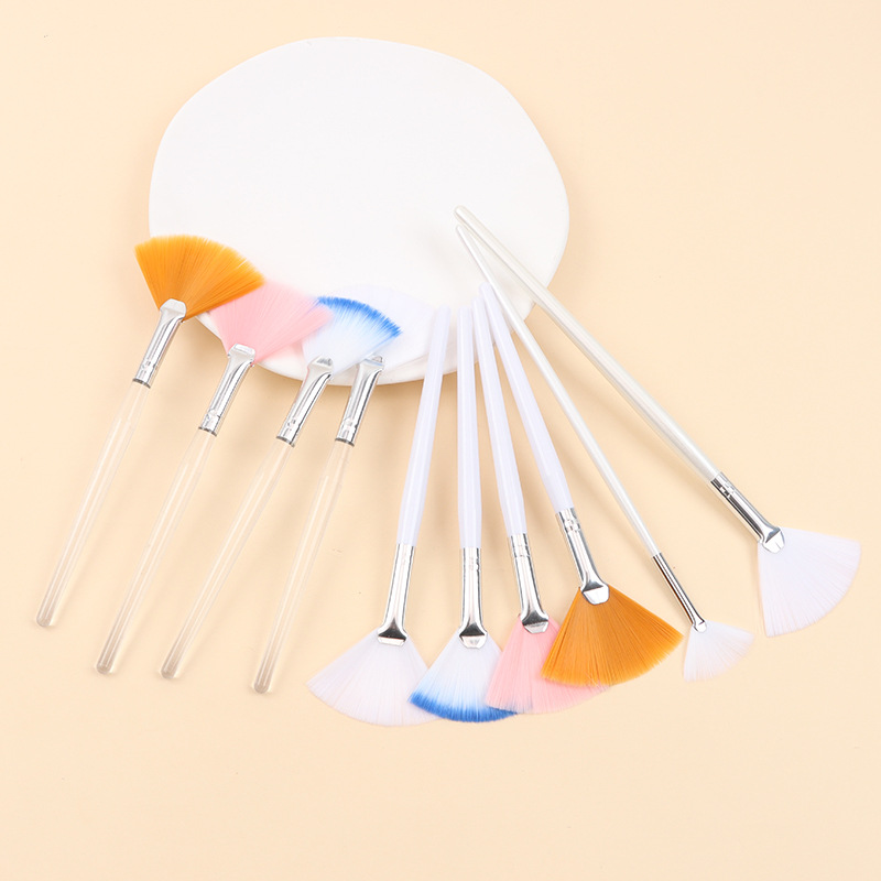 Fuente Fábrica Cepillo de mascarilla facial Salón de belleza Maquillaje de bricolaje Cepillo de ácido de frutas Esencia de belleza rejuvenecedora Cepillo en forma de abanico Cepillo de spa