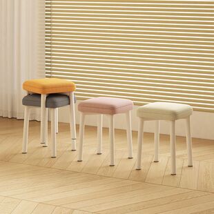 Modern Simple Dining Stool Internet Celebrity Small Bench Student Study Stool Stool Home Stackable Square Stool Dressing Stool