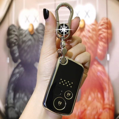 13/14/15 Old Model Picture Allison: Car key bag - picture-l-smart-2-button-noble-black-single-shell-metal-buckle