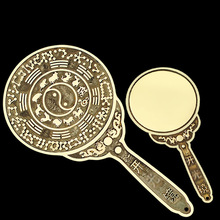 八尺神照镜纯铜打磨十二生肖九宫八卦复古手持铜镜家居吉祥物摆件