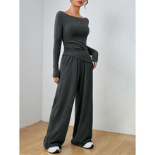 R 93046 Cozy Wide Leg Two-piece Set ��Ŵ���������׿羳��