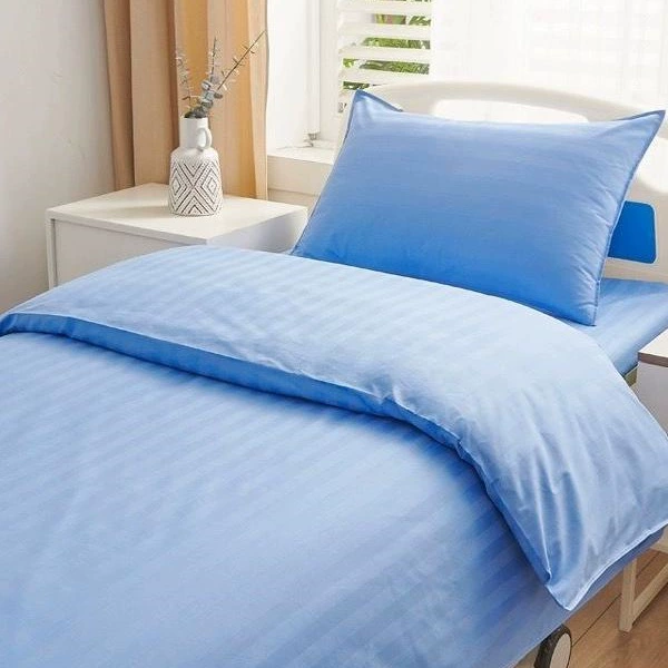 Односпальное простыня для больницы, пододеяльник, комплект из трех предметов, постельное белье для дома престарелых, простыня, покрывало, утолщенное и прочное.