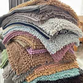 纯色特厚窗前垫床尾垫雪尼尔地垫飘窗垫沙发垫吸水防滑可机洗地垫