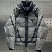 Winter fashionable down jacket, set with zipper